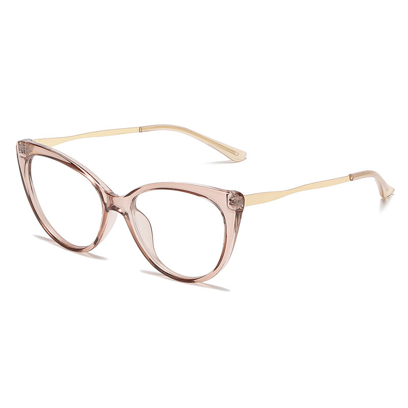 2024 Fashion vintage gradient Frame glasses cat eye metal legs eyewear glasses