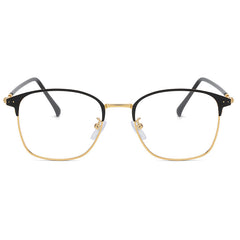 2025 New Style Half-Frame Glasses Photochromic Anti-Blue -Light Reading Unisex Glasses