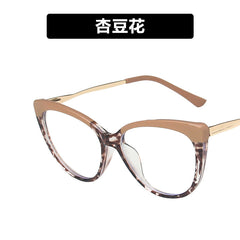 High quality anti blue light glasses double colorful metal frame fashion ins glasses