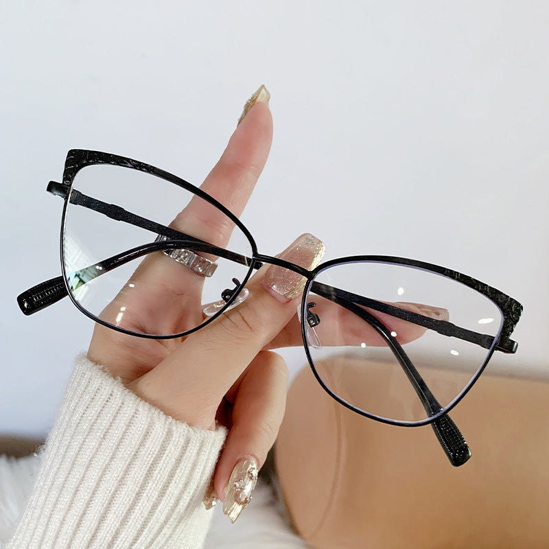 New fashion cat eye glasses anti blue light custom logo glasses