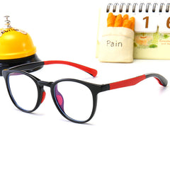 High quality anti blue light glasses round frame computer reading  kids glasses