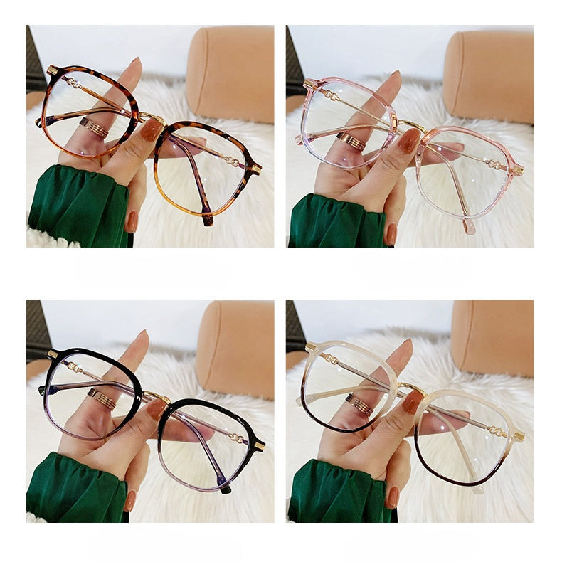 New fashion anti-blue high reading glasses for women gradient colorful glasses