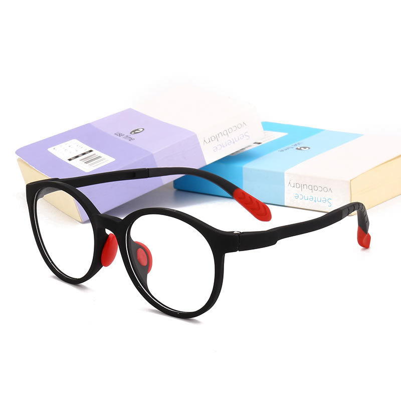 High quality comfort cute girl glasses candy colorful round frame glasses