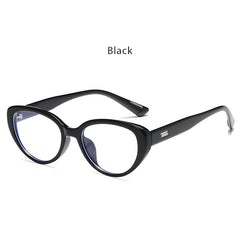 High quality TR90 anti-blue right glasses retro cat eye large frame ins wind glasses