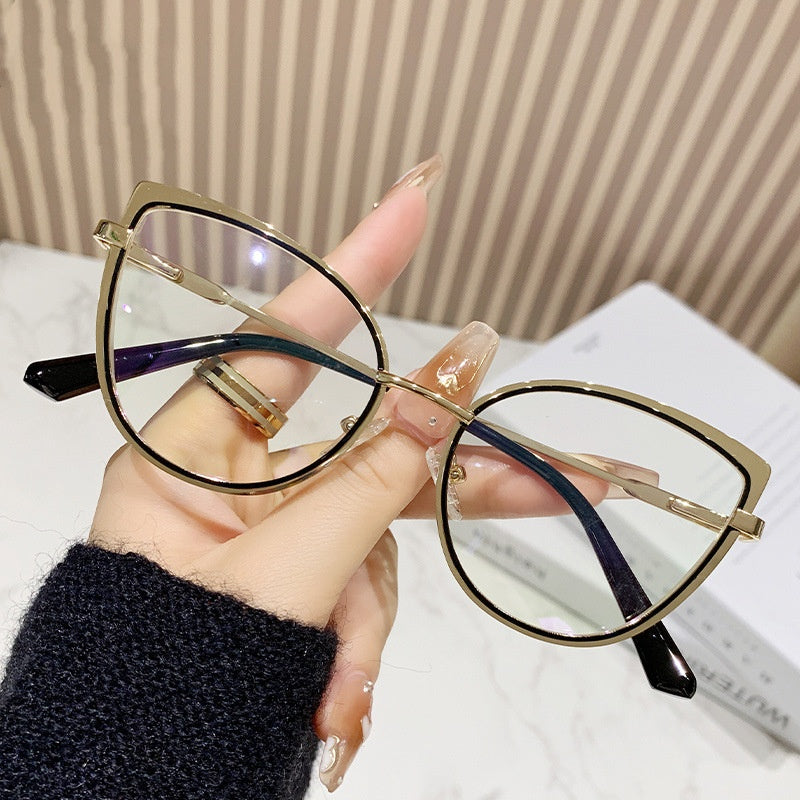 Fashion high quality deaigner glasses anti blue light eyewear glasses pink cat eye glasses