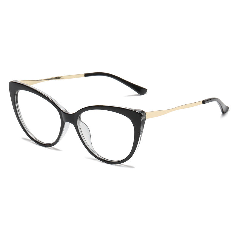 2024 Fashion vintage gradient Frame glasses cat eye metal legs eyewear glasses