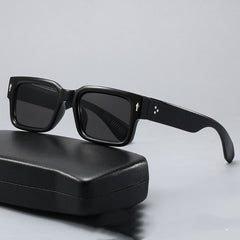 2025 New fashion rice nail square small frame sunglasses trend fashion personality sunglasses