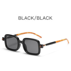 High quality luxury brand uv400 sunglasses designer square metal frame sunglasses