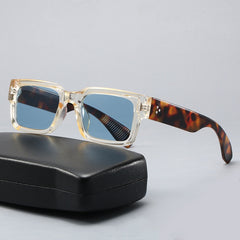 2025 New fashion rice nail square small frame sunglasses trend fashion personality sunglasses