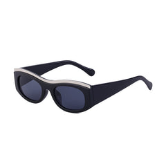 Fashion cat-eye sunglasses female personality small frame wide mirror leg sunscreen sunglasses