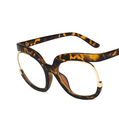 2025 Hot sale anti blue light glasses gradient colorful leopard print glasses frame