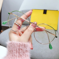 Fashion new style candy colorful glasses frame round frame anti blue light glasses