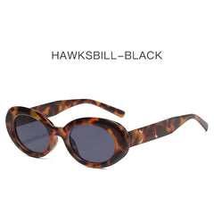 Custom logo small oval sunglasses leopard print vintage uv400 high quality sunglasses