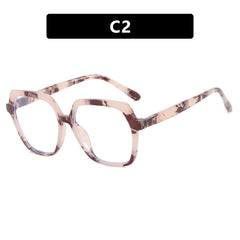 High quality anti blue light oversized glasses leopard print irregular frame glasses