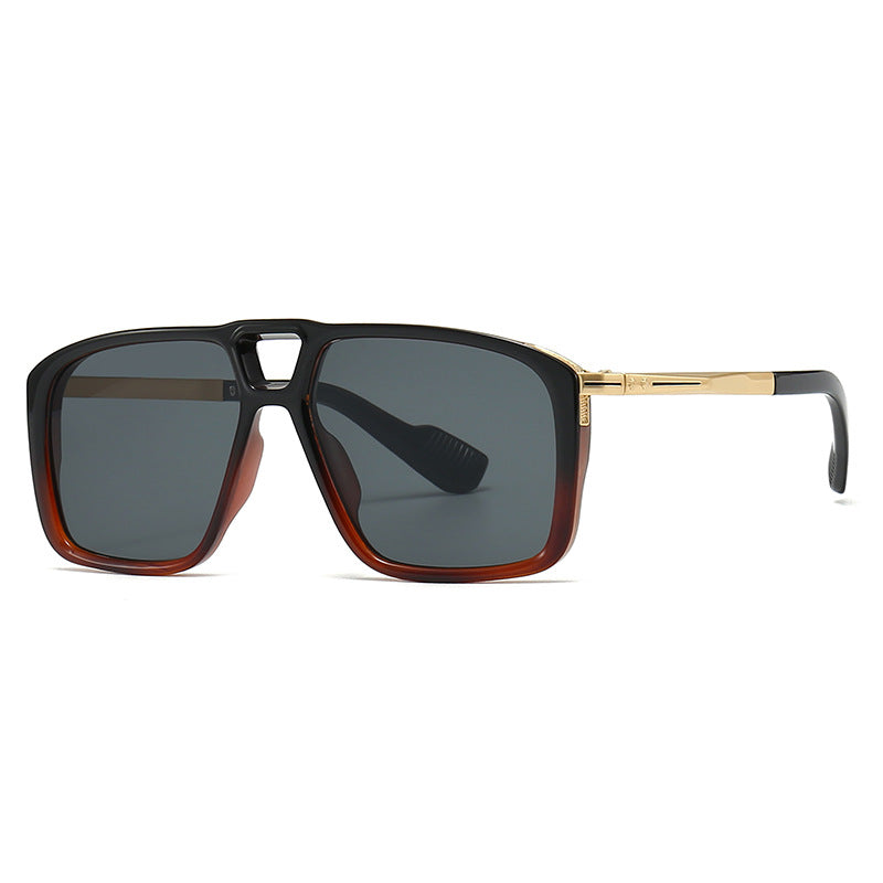 New fashion brand designer oversized sunglasses luxury acetate print sunglasses