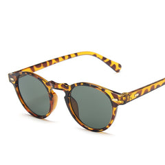 2025 Fashion Retro frame Sunglasses Small frame leopard print trend shades sunglasses