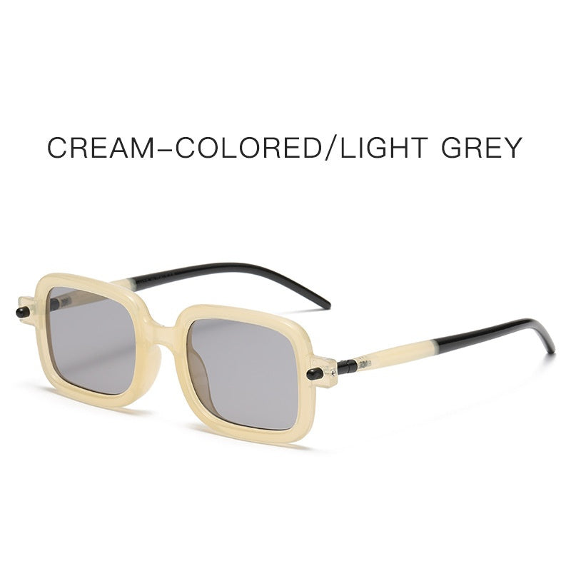 High quality luxury brand uv400 sunglasses designer square metal frame sunglasses