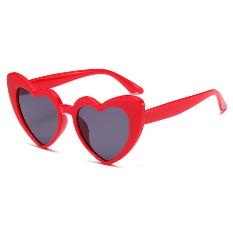 Wholesale candy colorful fashion sunglasses love heart shape party funny sunglasses