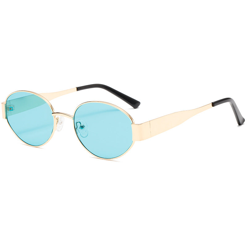 2025 New fashion small frame vintage sunglasses gradient colorful retro sunglasses