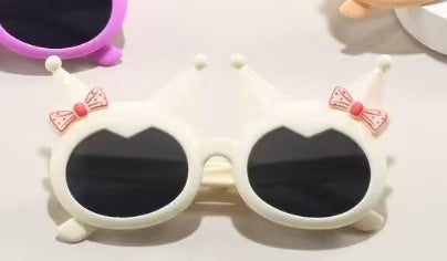 2025 New fashion cute sunglasses Kulomi shape frame girl kids sunglasses