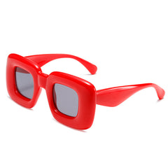 High quality Inflatable square frame funny sunglasses y2k candy colorful sunglasses