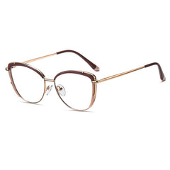 High quality computer reading glasses anti blur light computer cat eye glasses