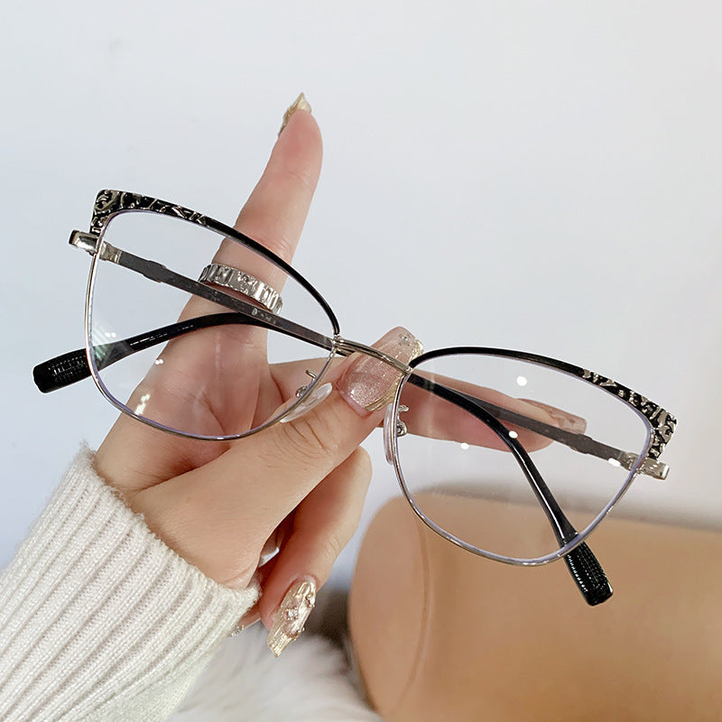 New fashion cat eye glasses anti blue light custom logo glasses