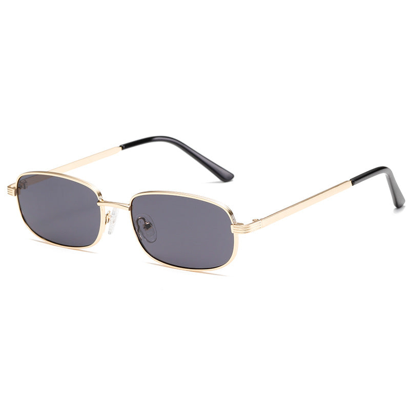 Custom logo metal frame sunglasses candy colorful lens fashion vintage sunglasses