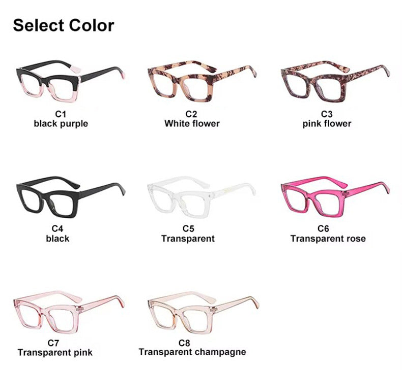 High quality double quality glasses leopard print square computer glasses