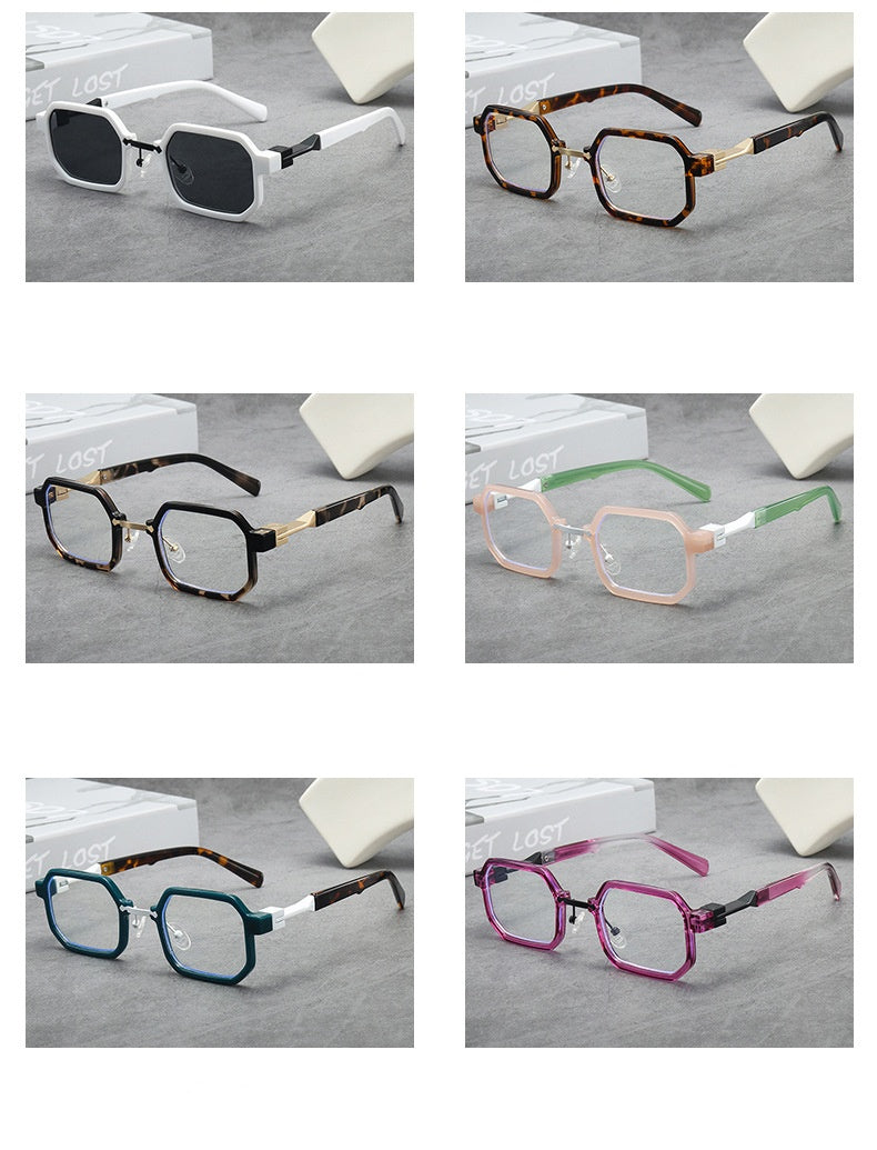 High quality square fashion sunglasses irregular frame tortoise shell sunglasses