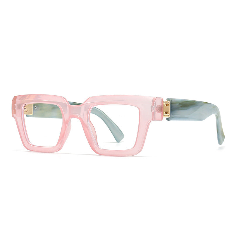 Custom logo anti blue light glasses glasses tortoise shell pink reading computer glasses