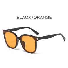 2025 Luxury Custom logo sunglasses uv400 orange lens oversized ins fashion sunglasses