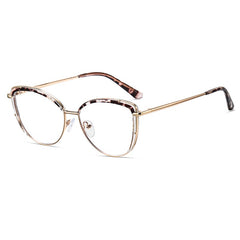 High quality computer reading glasses anti blur light computer cat eye glasses