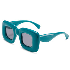 High quality Inflatable square frame funny sunglasses y2k candy colorful sunglasses