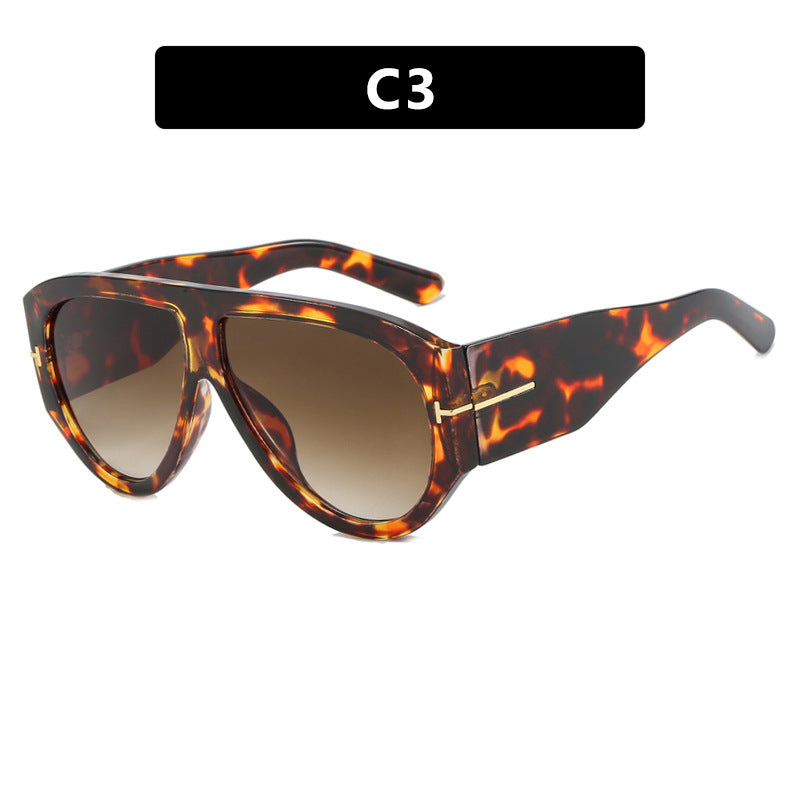 Brand designer tortoise shell sunglasses hot sale gradient colorful round sunglasses