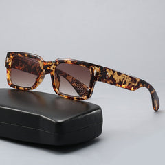 2025 New fashion rice nail square small frame sunglasses trend fashion personality sunglasses