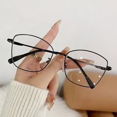 2025 new style photochromism glasses cat eye metal frame glasses