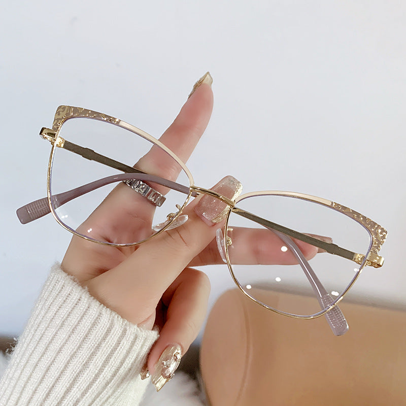 New fashion cat eye glasses anti blue light custom logo glasses