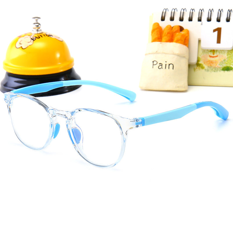 High quality anti blue light glasses round frame computer reading  kids glasses