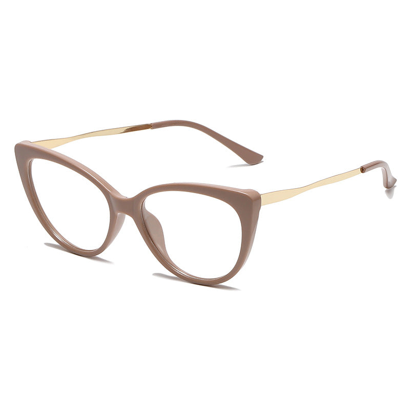 2024 Fashion vintage gradient Frame glasses cat eye metal legs eyewear glasses