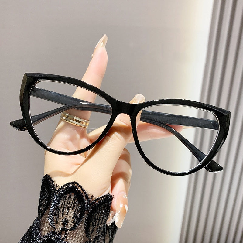 Fashion vintage retro cat eye glasses anti blue light leopard print eyewear glasses