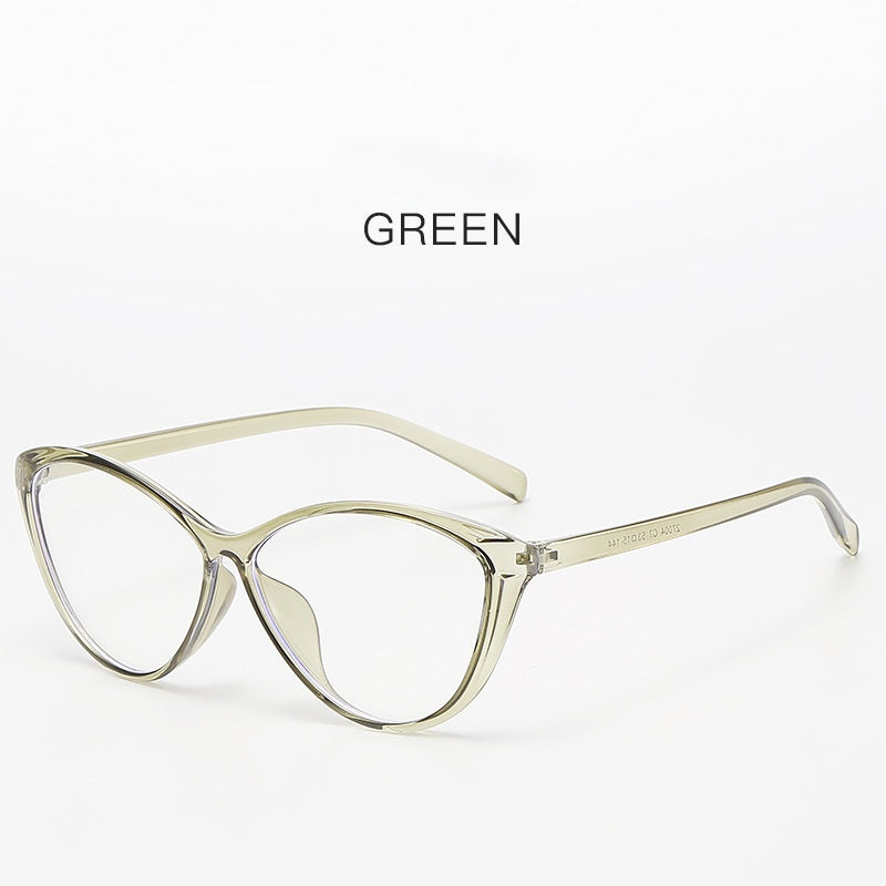 2025 Fashion TR90 Ultralight cat-eye frame for women ins retro anti-blue light glasses frame