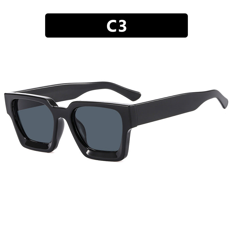 High quality square hot sale sunglasses leopard print oversized sunglasses