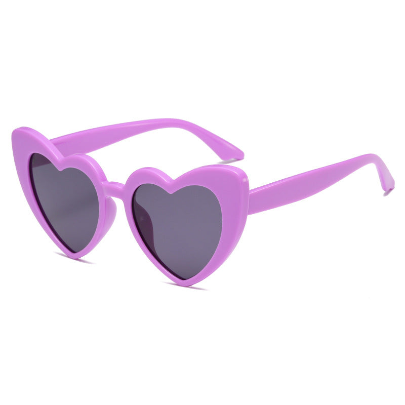 Wholesale candy colorful fashion sunglasses love heart shape party funny sunglasses