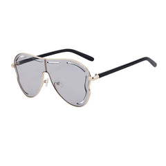 2024 new square-framed sunglasses female personality trend outdoor sunglasses female