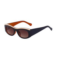 Fashion cat-eye sunglasses female personality small frame wide mirror leg sunscreen sunglasses