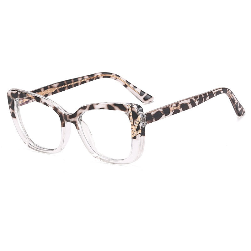 New fashion TR90 CP insert gradual change color color anti-blue glasses frame with myopia glasses