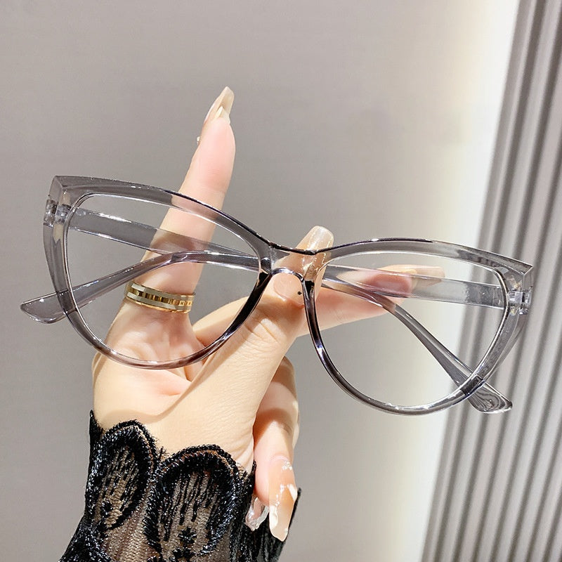 Fashion vintage retro cat eye glasses anti blue light leopard print eyewear glasses