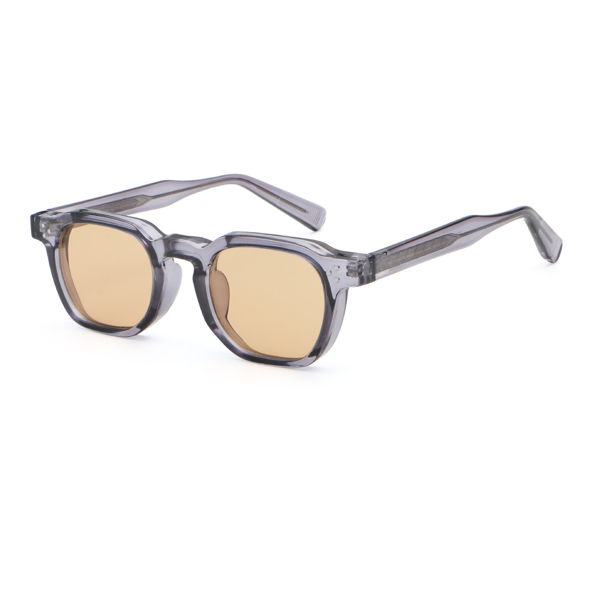 Custom logo square tortoise shell sunglasses uv400 outdoor rivet acetate sunglasses