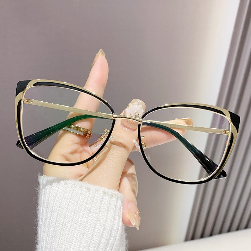 Fashion new style cat eye glasses anti blue light pink frame glasses